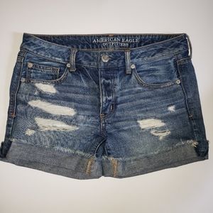 American Eagle Slouchy Bermuda Jeans Shorts